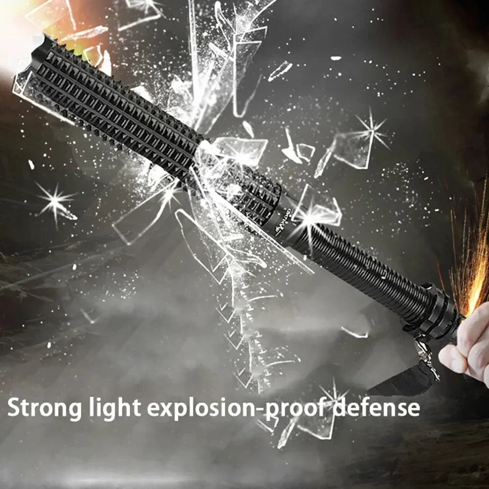 Baseball Bat LED Flashlight  Super Bright Self Defense Mace