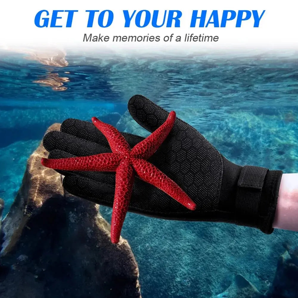3mm Wetsuit Gloves Thermal Anti Slip