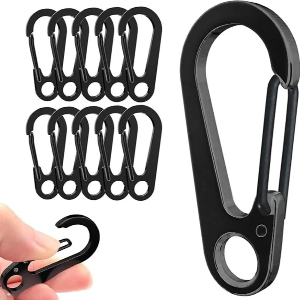 Multifunctional Zinc Alloy Carabiner Keychain Clip Hook