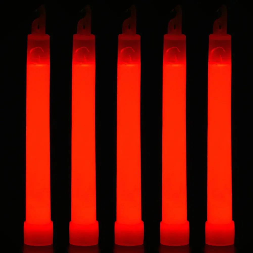 1-50pcs Glow Sticks with Hook 6 inch Fluorescence