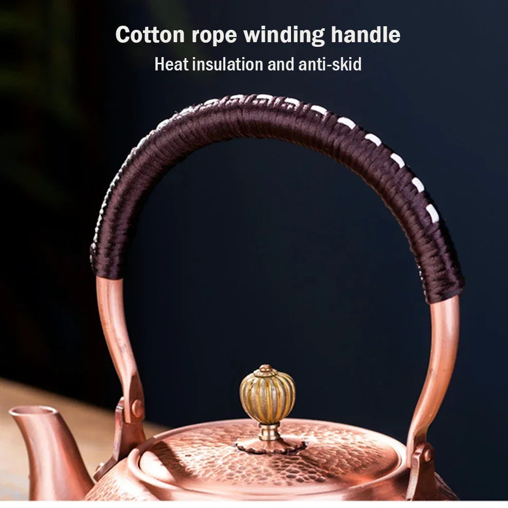 600/1200/1600ml Pure Copper Boiling Tea Kettle