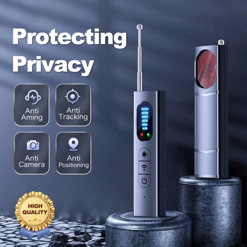 Anti-Spy Car GPS Tracker Hidden Camera Detector RF Wireless Signal Scanner Bug Detection Gadget for Security Protection