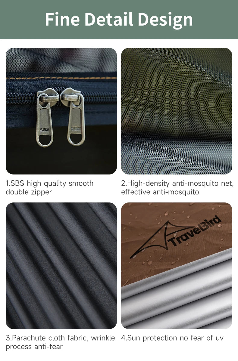 Outdoor Large Hammock with Mosquito Net 2 Person