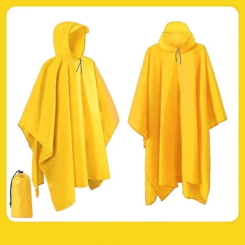 Outdoor Multi-function Tactical Poncho Cloak Camping Raincoat