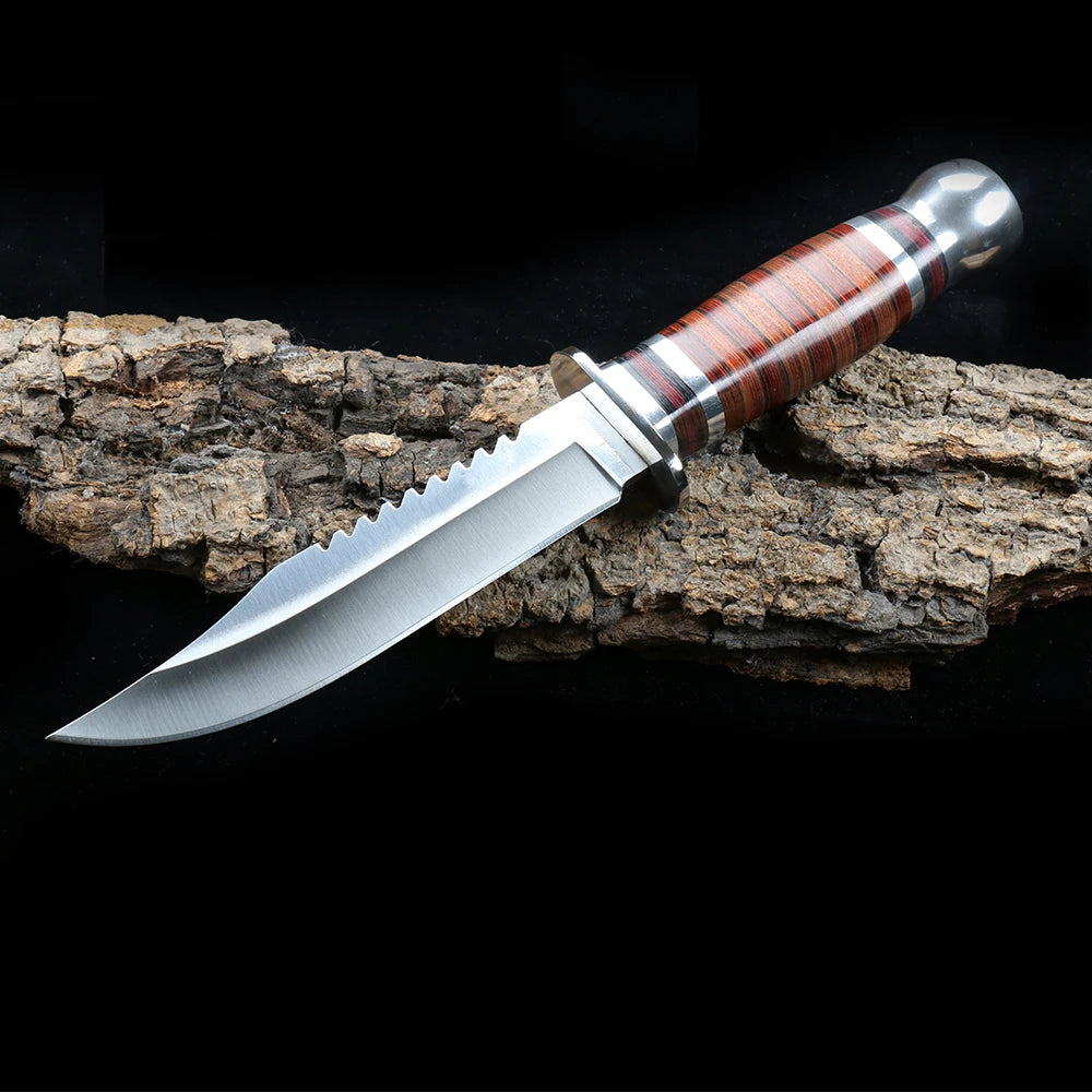 NEW Fixed Blade Knife with Nylon Sheath Camping  Fishing tools