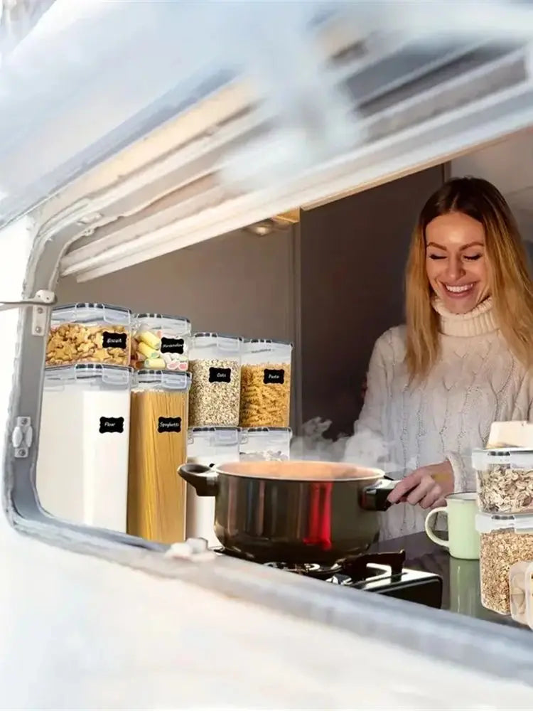 7-Piece Airtight Plastic Food Storage Container Set