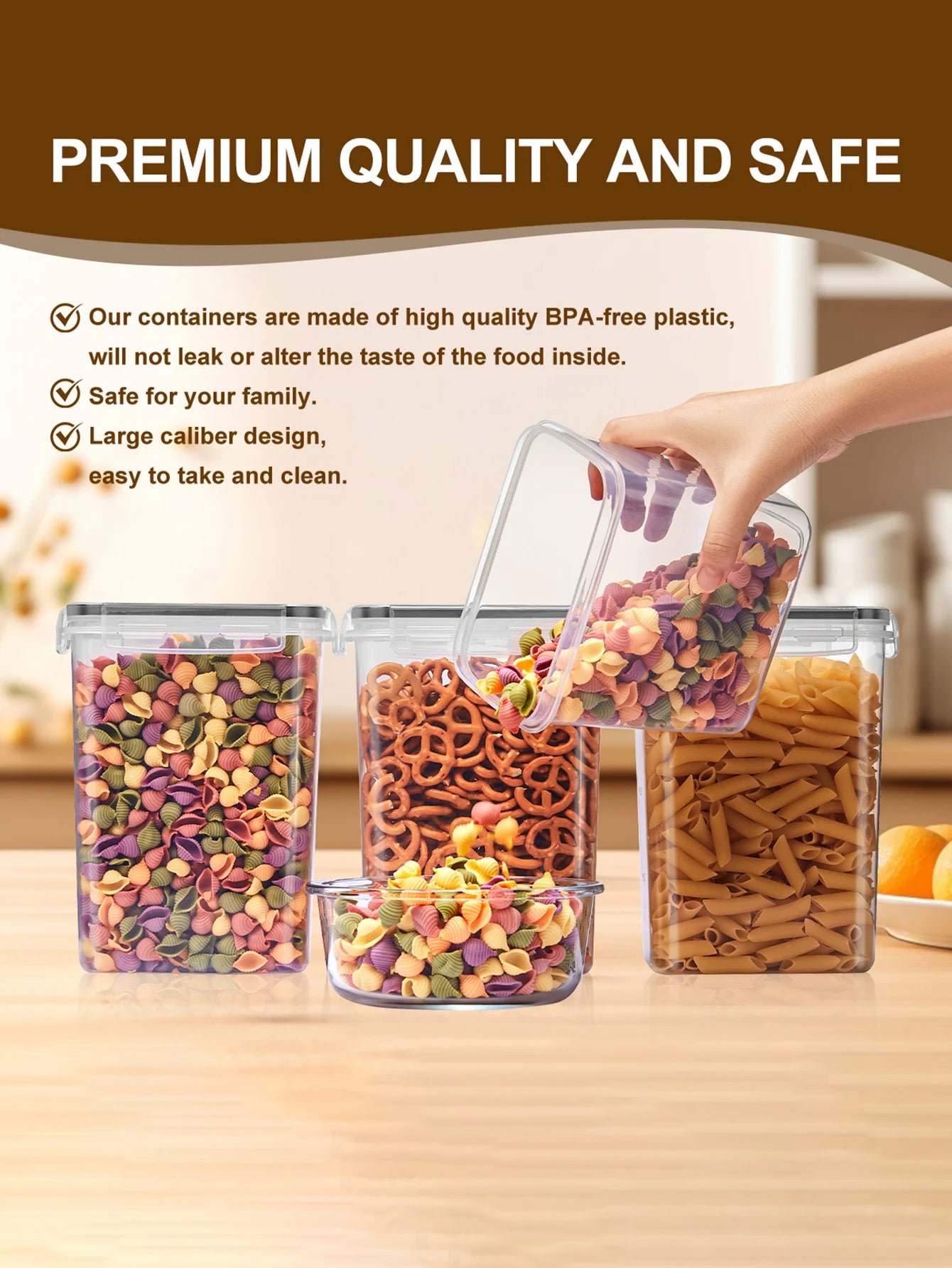 48pcs,Sealed food storage containers