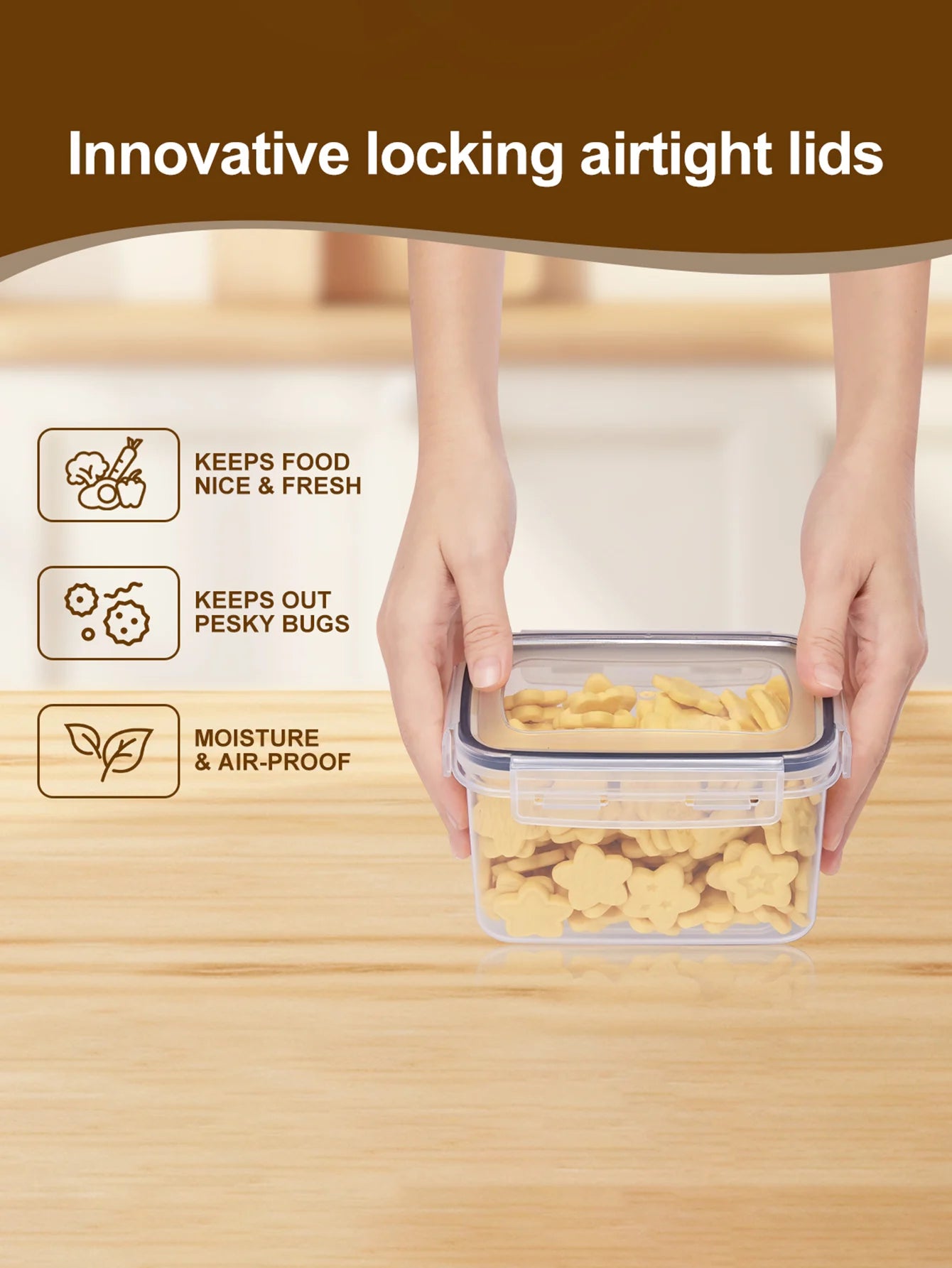 48pcs,Sealed food storage containers