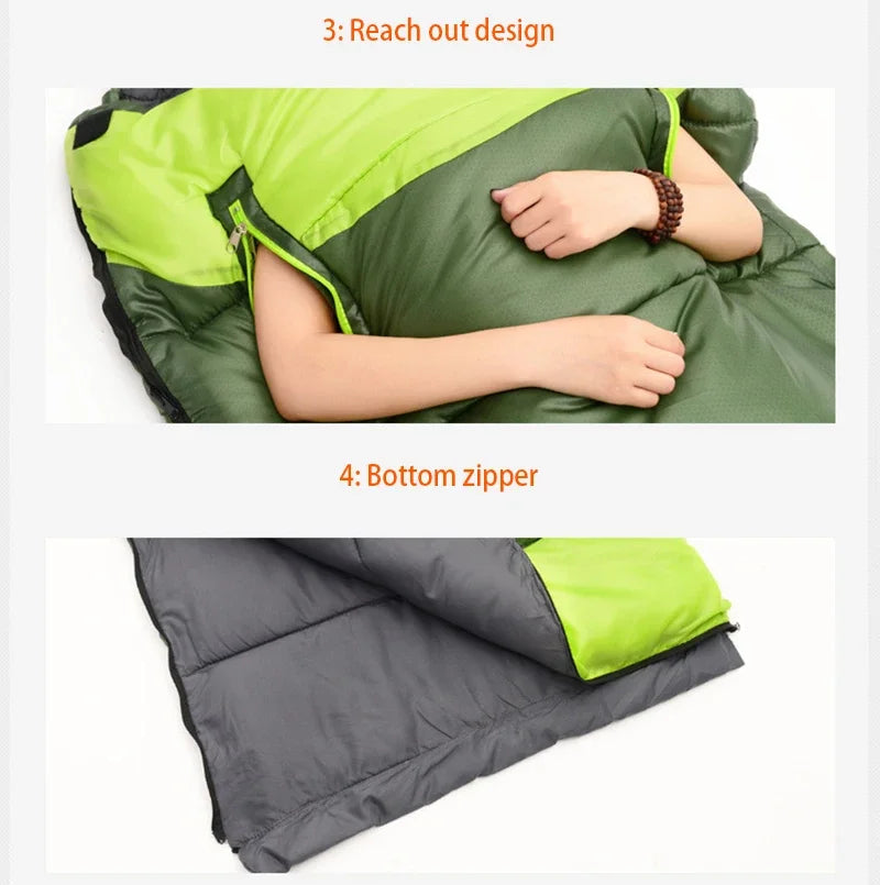 Camping Sleeping Bag Ultralight Waterproof 4 Season Warm Envelope Backpacking Sleeping Bag for Adults Outdoor Traveling Hiking