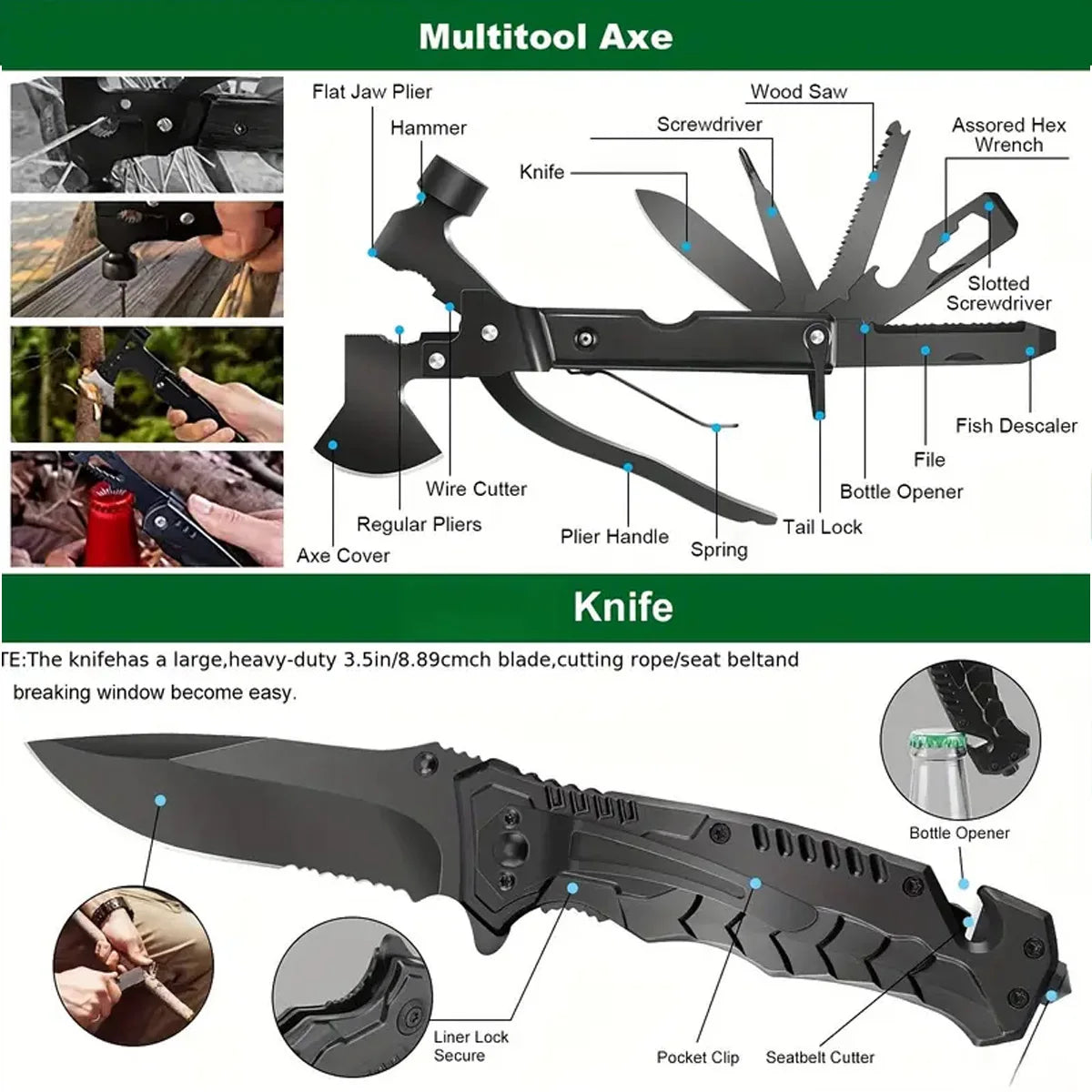 Survival Tool Set Self-Defense Kit
