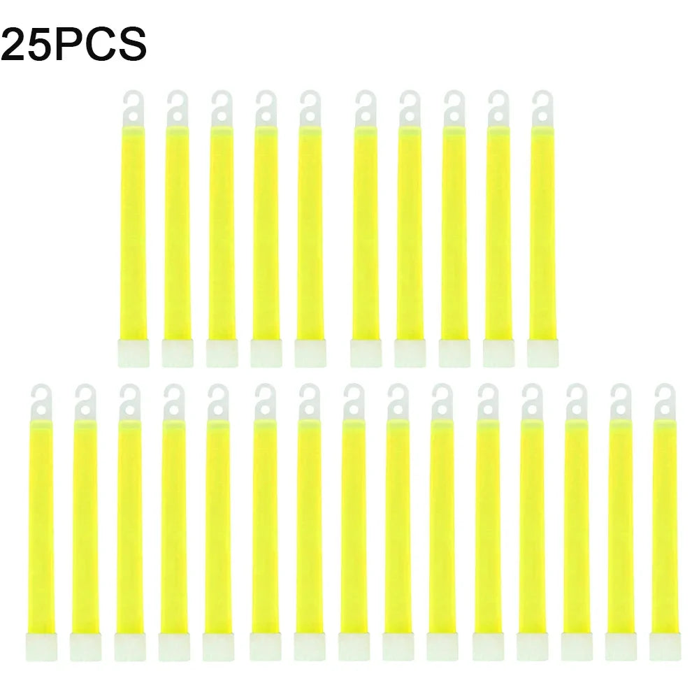 1-50pcs Glow Sticks with Hook 6 inch Fluorescence