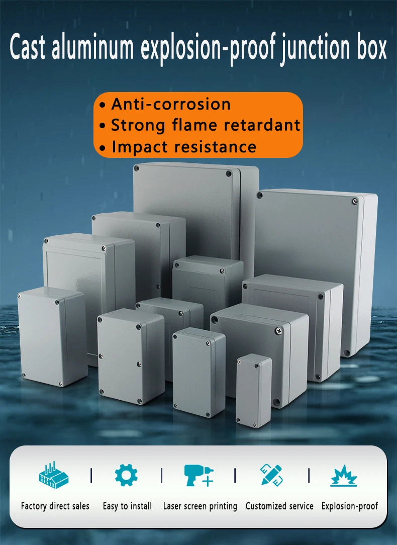 Cast Aluminum Waterproof Junction Box - Explosion-Proof
