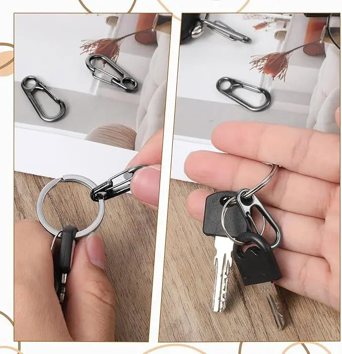 Multifunctional Zinc Alloy Carabiner Keychain Clip Hook
