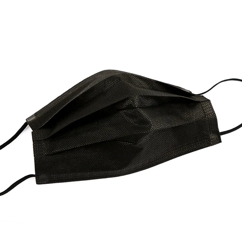 10-600pcs mask Disposable black face masks