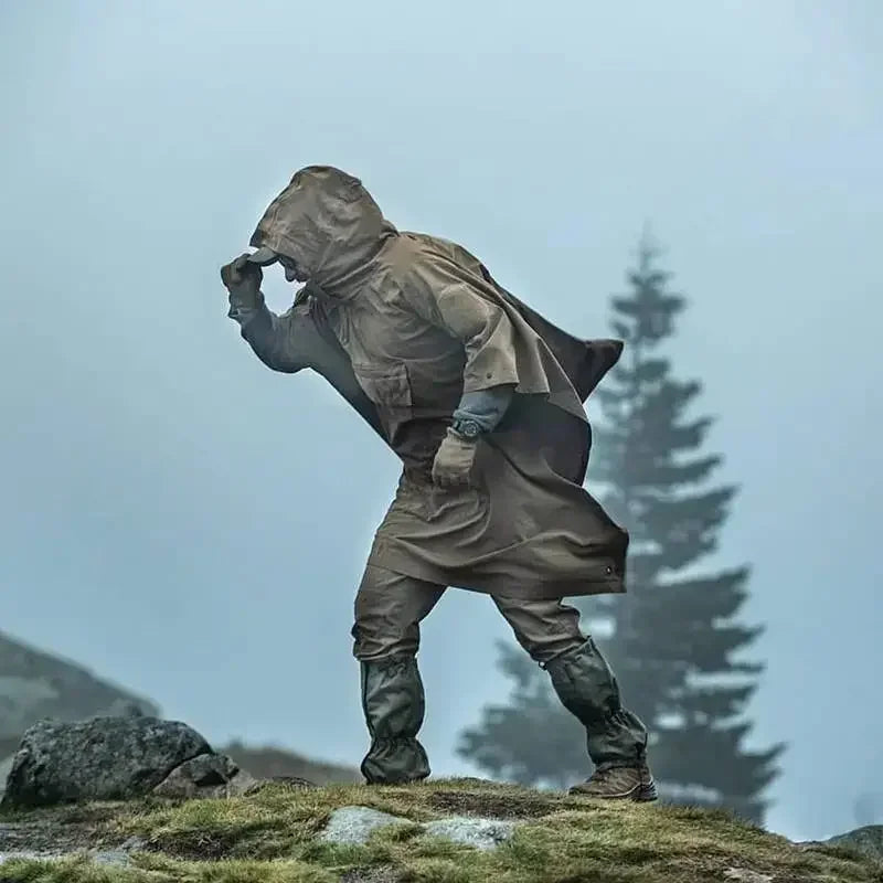 Outdoor Multi-function Tactical Poncho Cloak Camping Raincoat