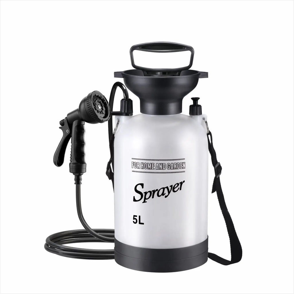 1PCS Portable Manual Camping Shower 3/5/8L Multi-functional Pump for Pet Bath Car Wash Outdoor Shower Tool with 3m Hose
