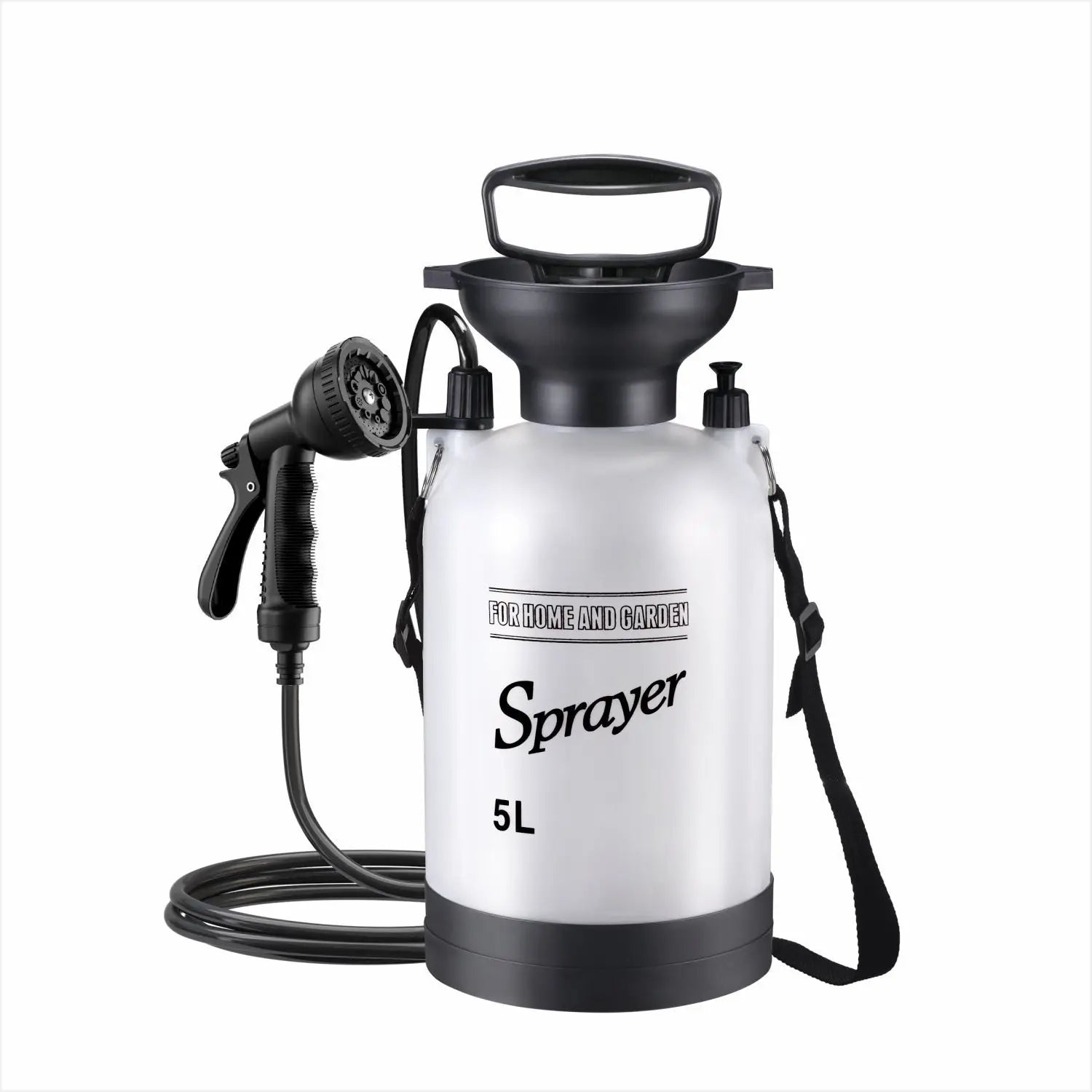 1PCS Portable Manual Camping Shower 3/5/8L Multi-functional Pump for Pet Bath Car Wash Outdoor Shower Tool with 3m Hose