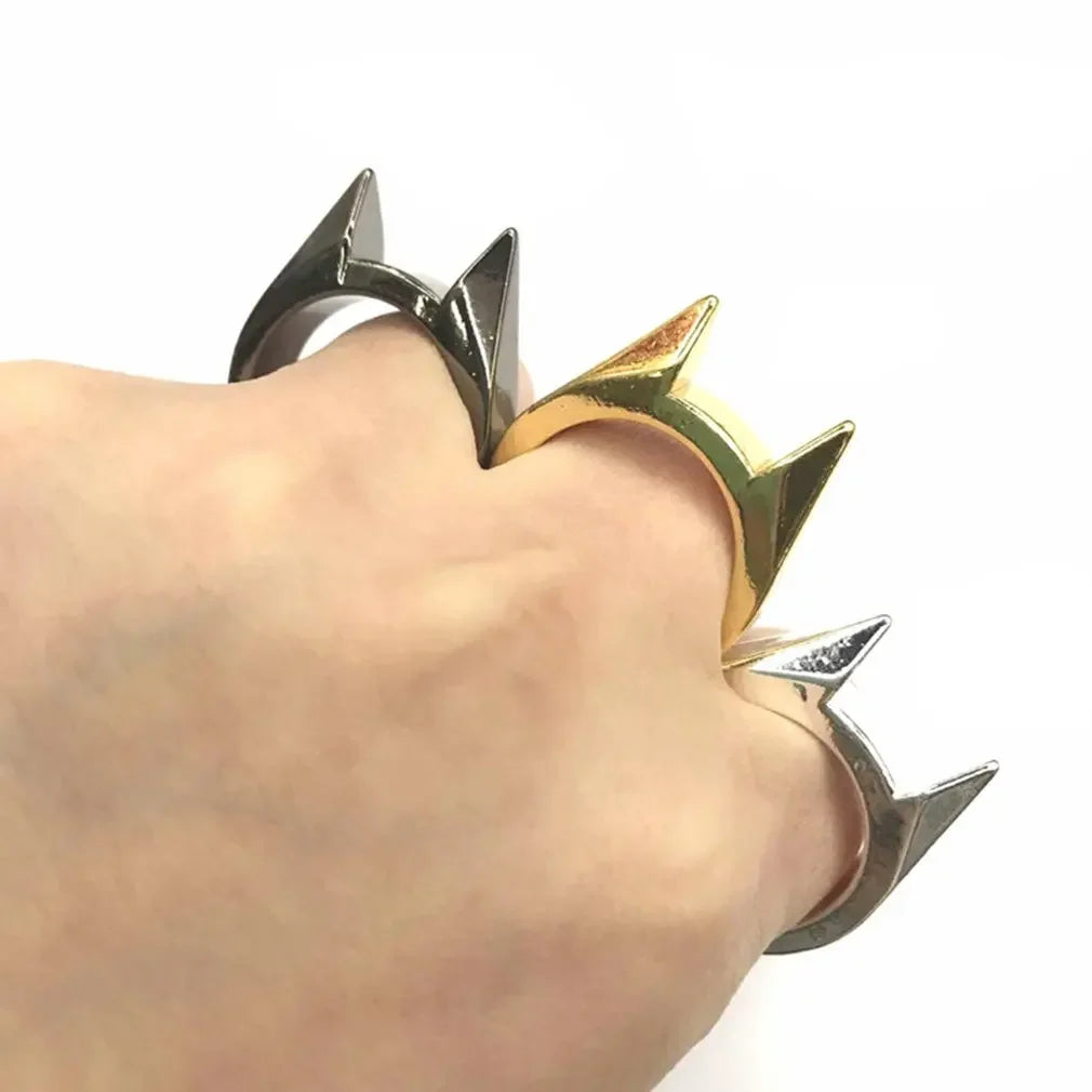 Rings Broken Window Cat's Ear Safety Survival Metal Defense Ring