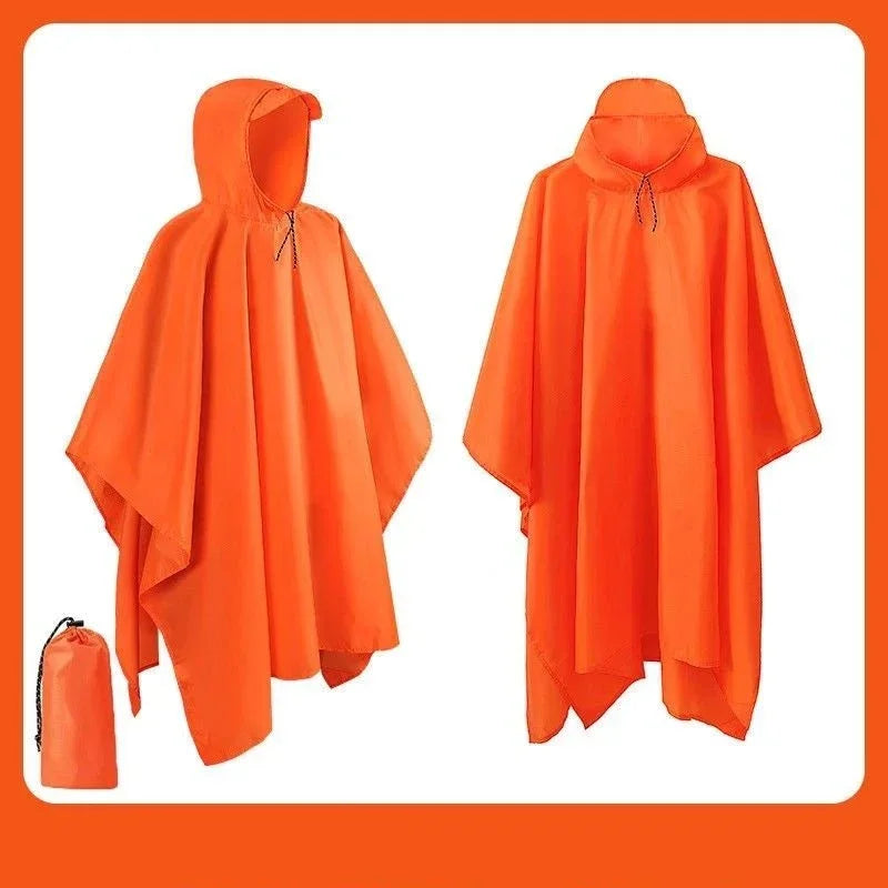 Outdoor Multi-function Tactical Poncho Cloak Camping Raincoat