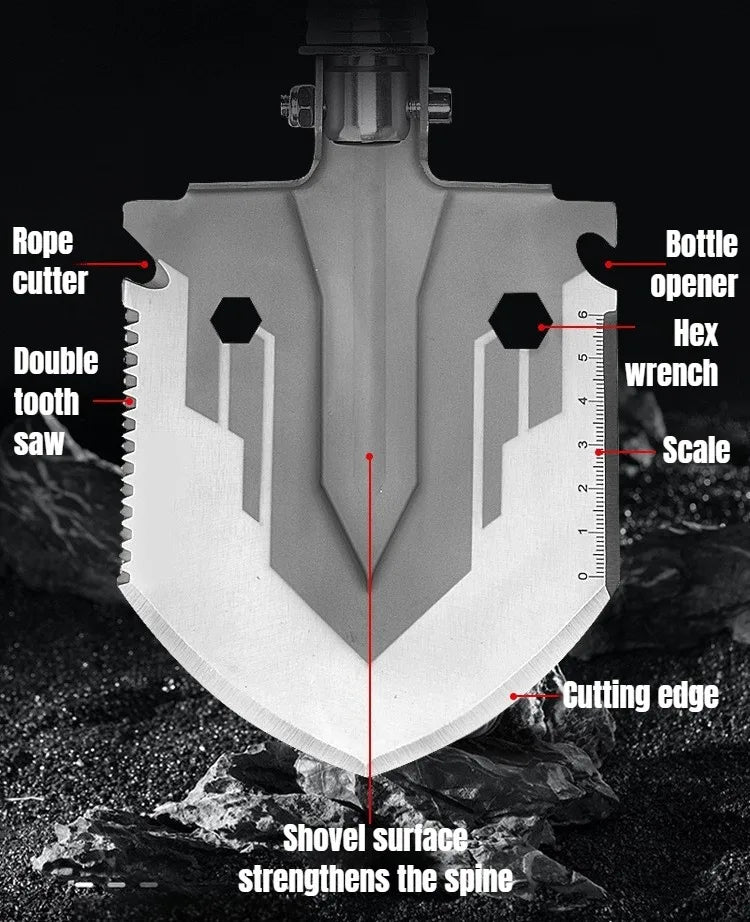 Multifunctional Shovel Folding Military Shovel Self-defense\
