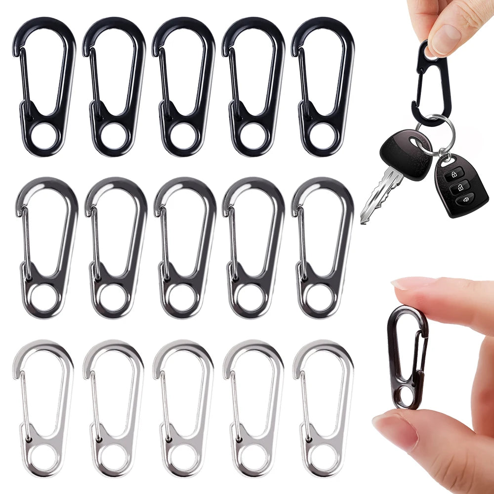 Multifunctional Zinc Alloy Carabiner Keychain Clip Hook