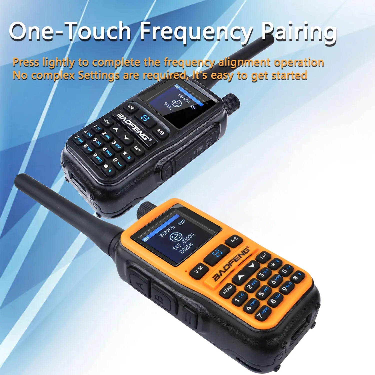 2PCS/Pack Baofeng UV-5R Mini Dual Band Dual PTT Walkie Talkie