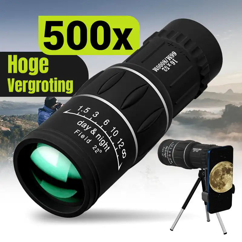 16x52 Long Range Monocular Telescope High -