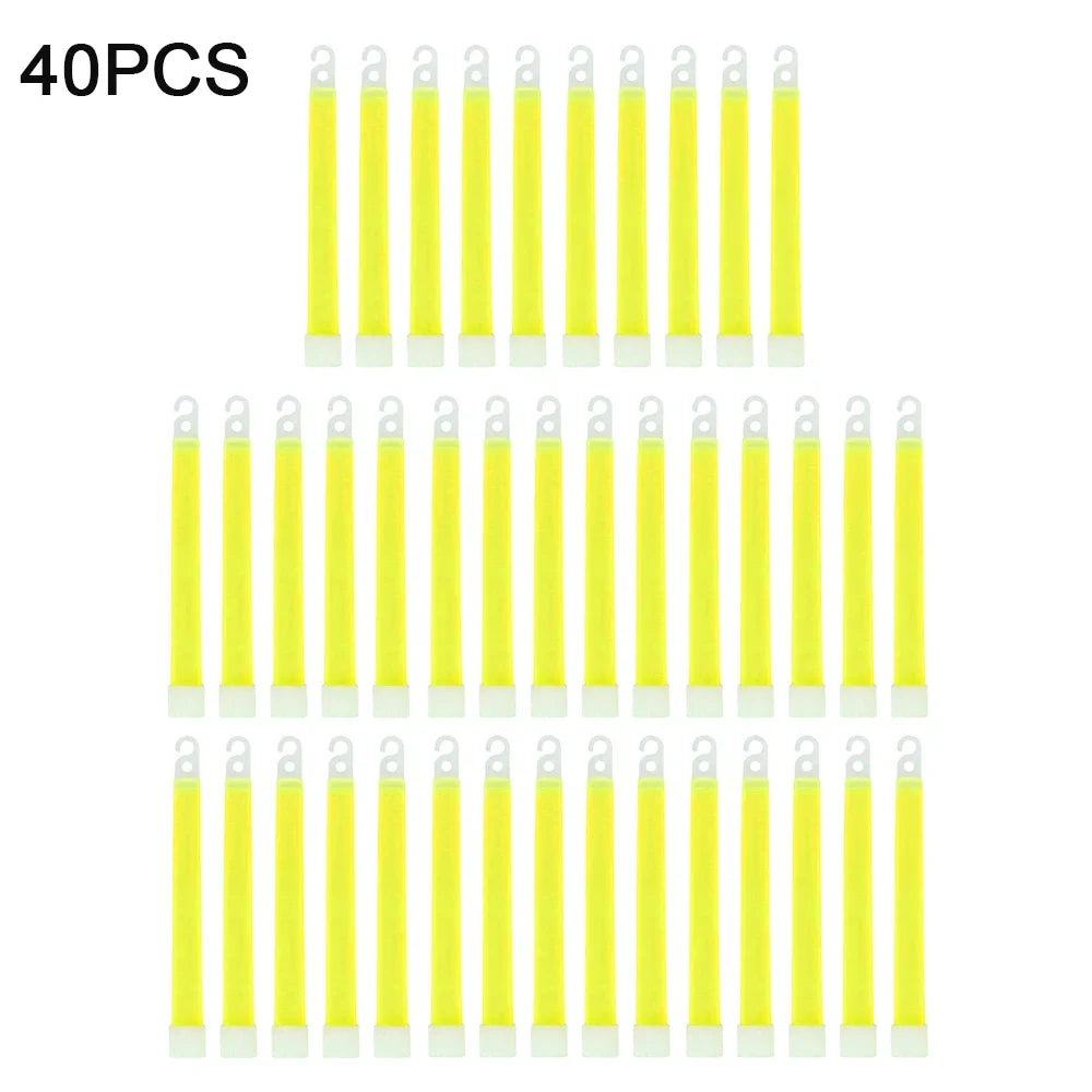1-50pcs Glow Sticks with Hook 6 inch Fluorescence