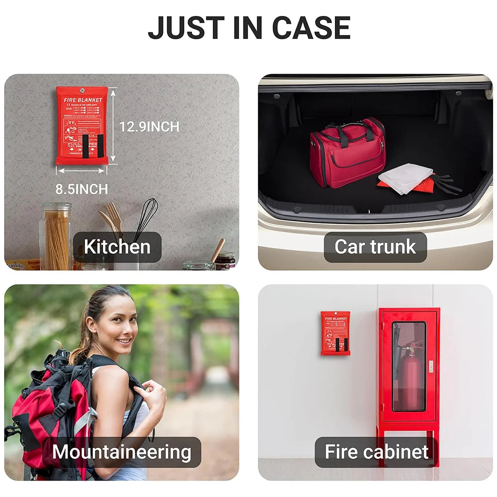 2 Fire Blanket Flame Retardant