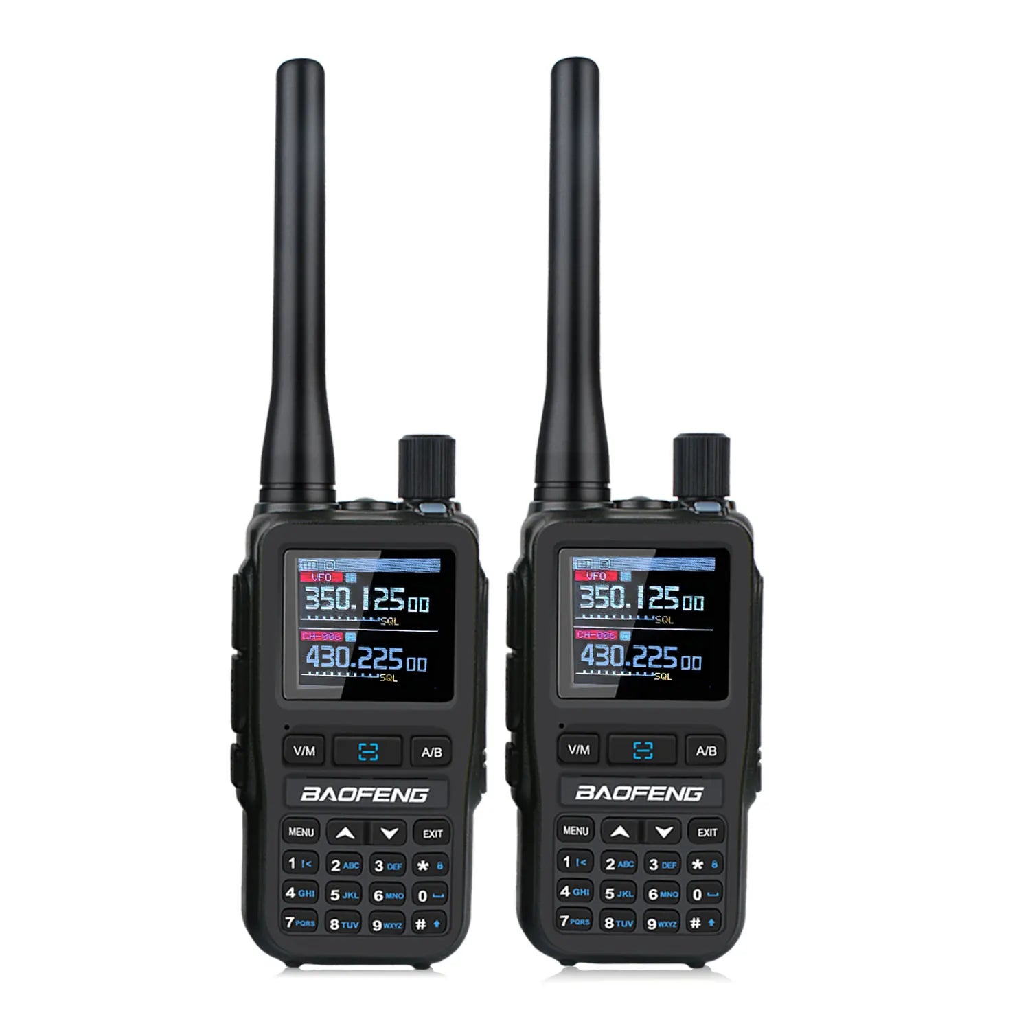 2PCS/Pack Baofeng UV-5R Mini Dual Band Dual PTT Walkie Talkie