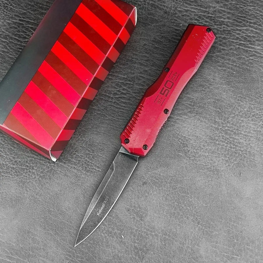 Tactical Knife D2 Steel Blade T6 Aluminum for outdoor camping