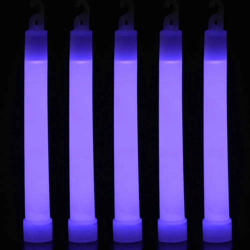 1-50pcs Glow Sticks with Hook 6 inch Fluorescence