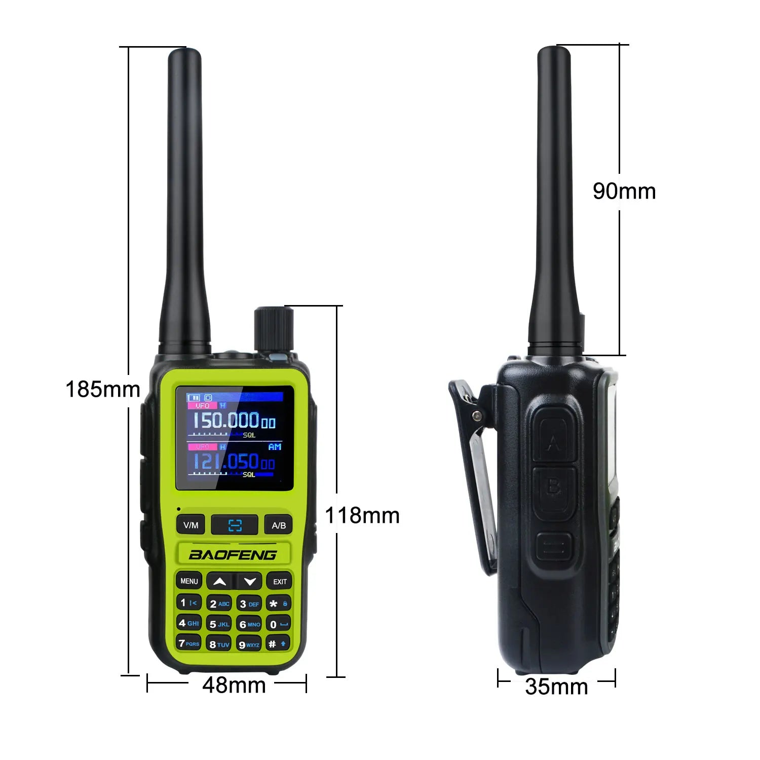 2PCS/Pack Baofeng UV-5R Mini Dual Band Dual PTT Walkie Talkie