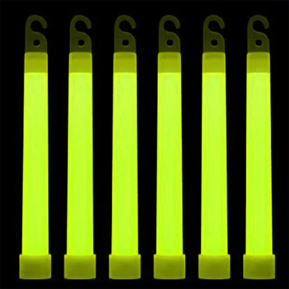 1-50pcs Glow Sticks with Hook 6 inch Fluorescence