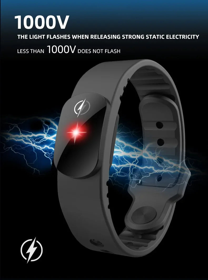 Winter Anti-Static Silicone Bracelets Wristband Static Eliminator Body Eliminates Static