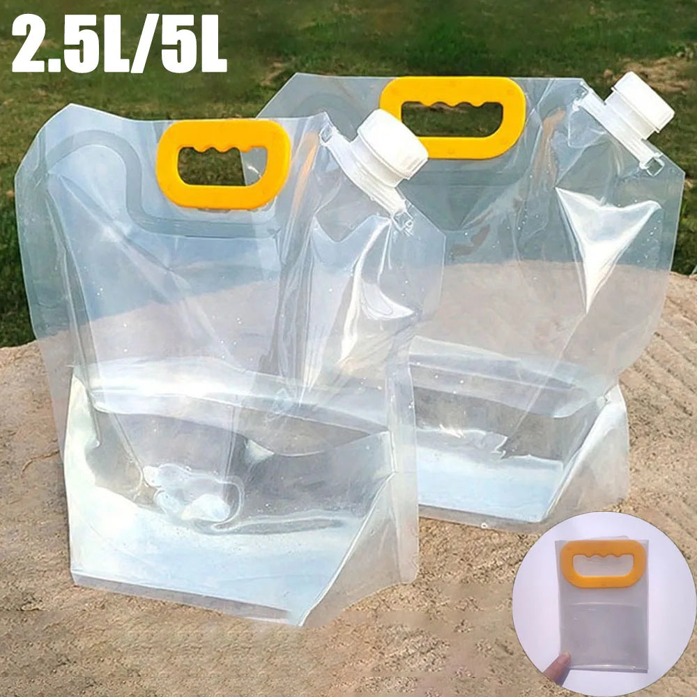 5L Portable Water Bag Folding Bucket Storage Water Container Jug