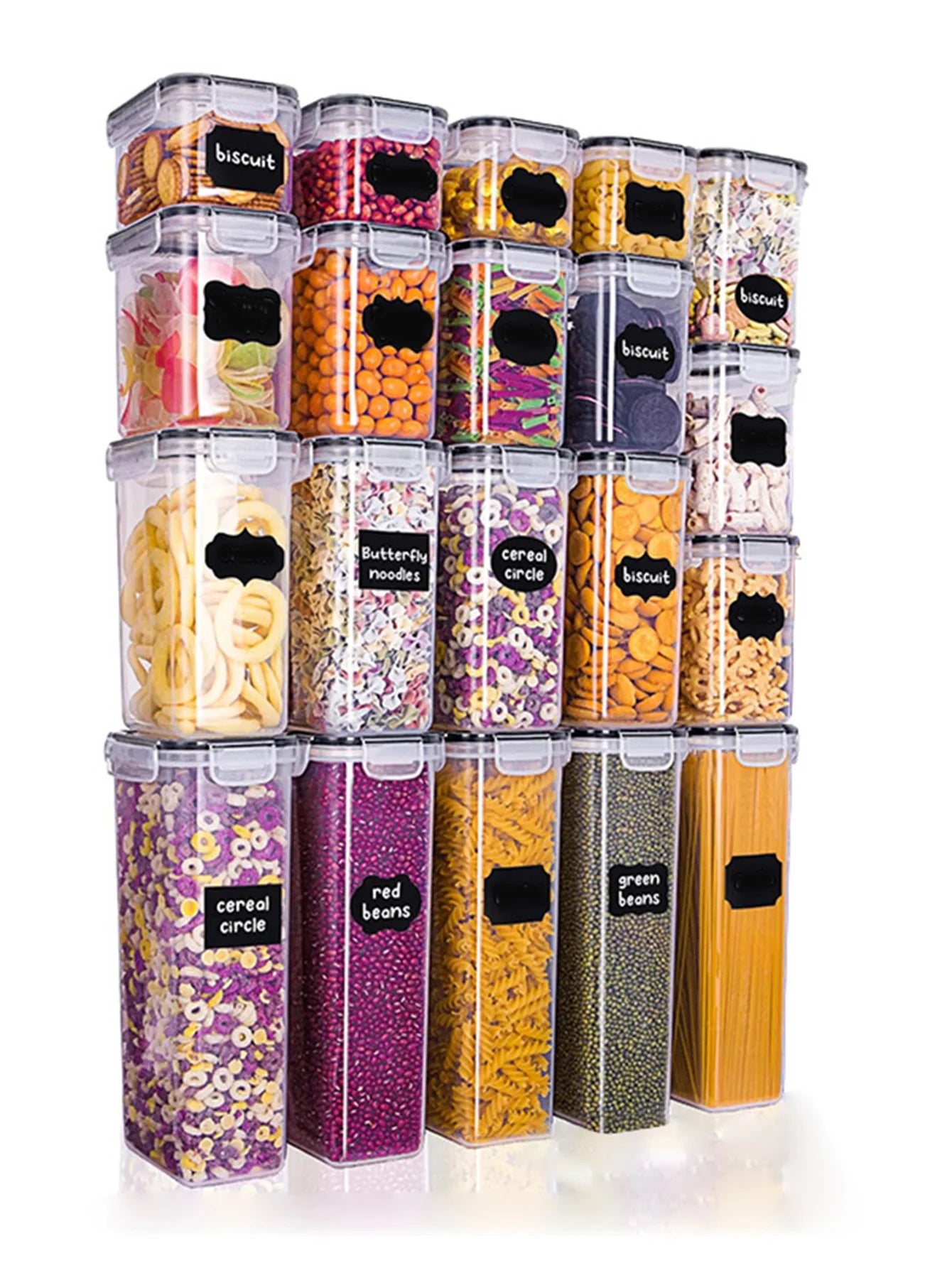 48pcs,Sealed food storage containers