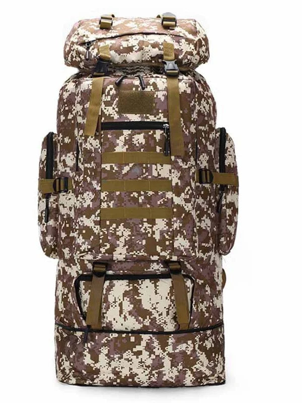 80L/100L  Mountaineering Bag Climb Bag Tactical Large Backpack Outdoors