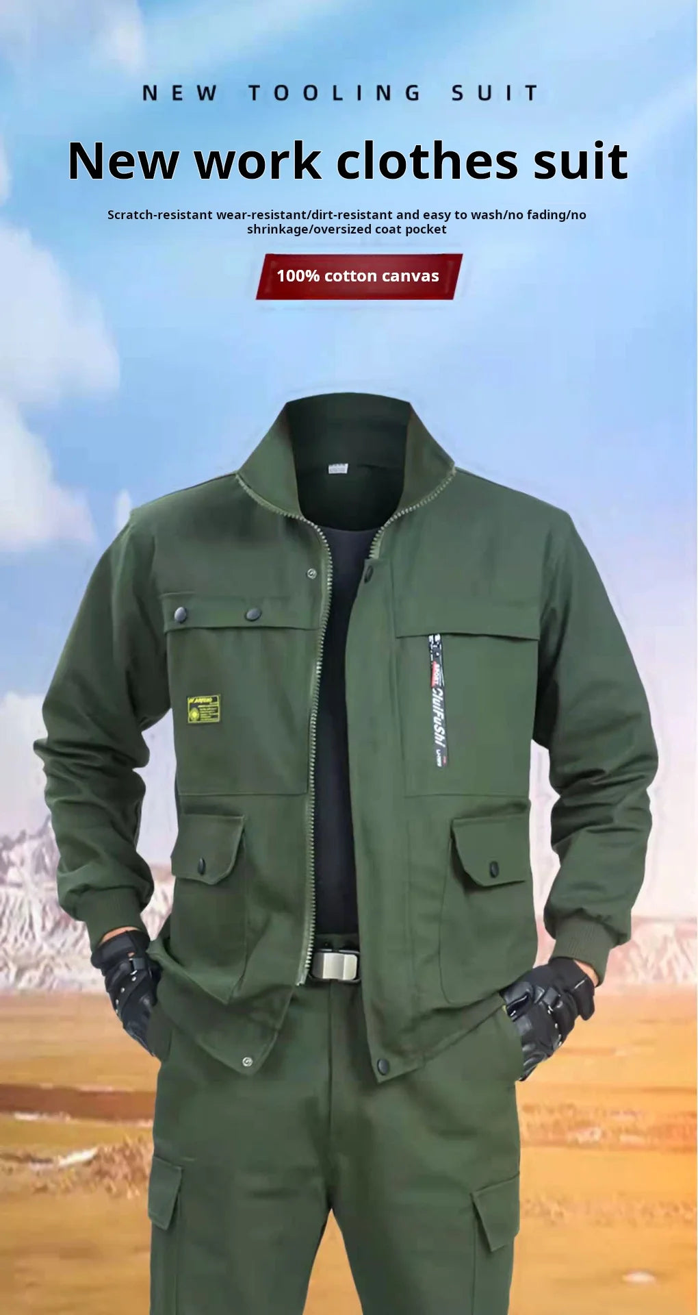 Men's Protective Clothing Two Piece Set
