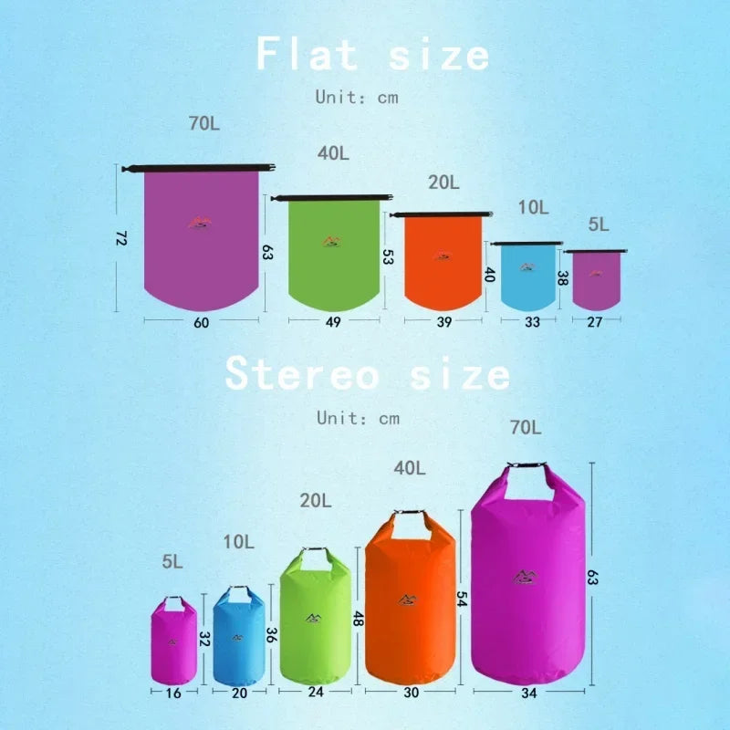 5L10L20L40L70L Waterproof Dry Bag Sack