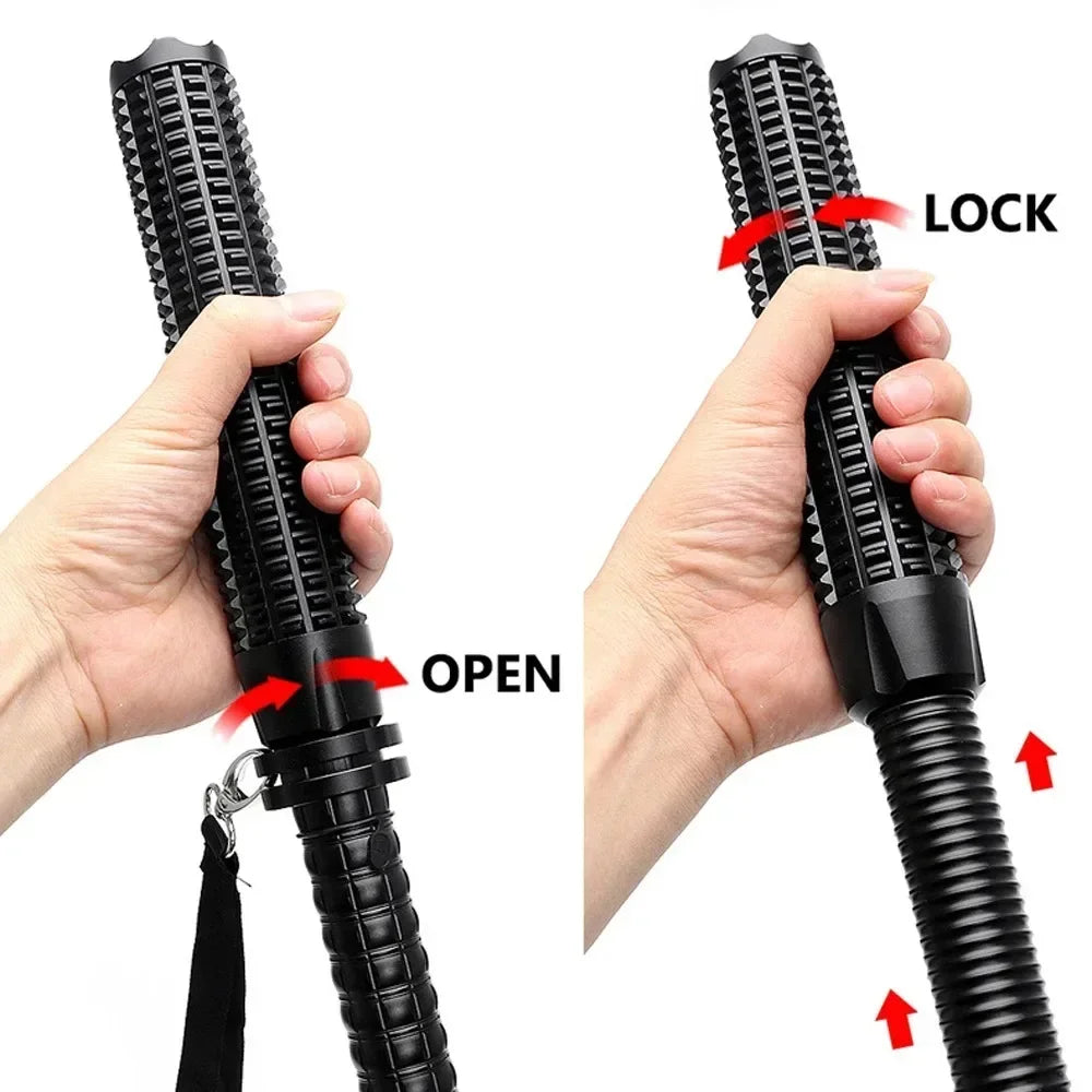 Baseball Bat LED Flashlight  Super Bright Self Defense Mace