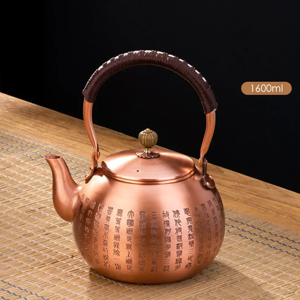 600/1200/1600ml Pure Copper Boiling Tea Kettle