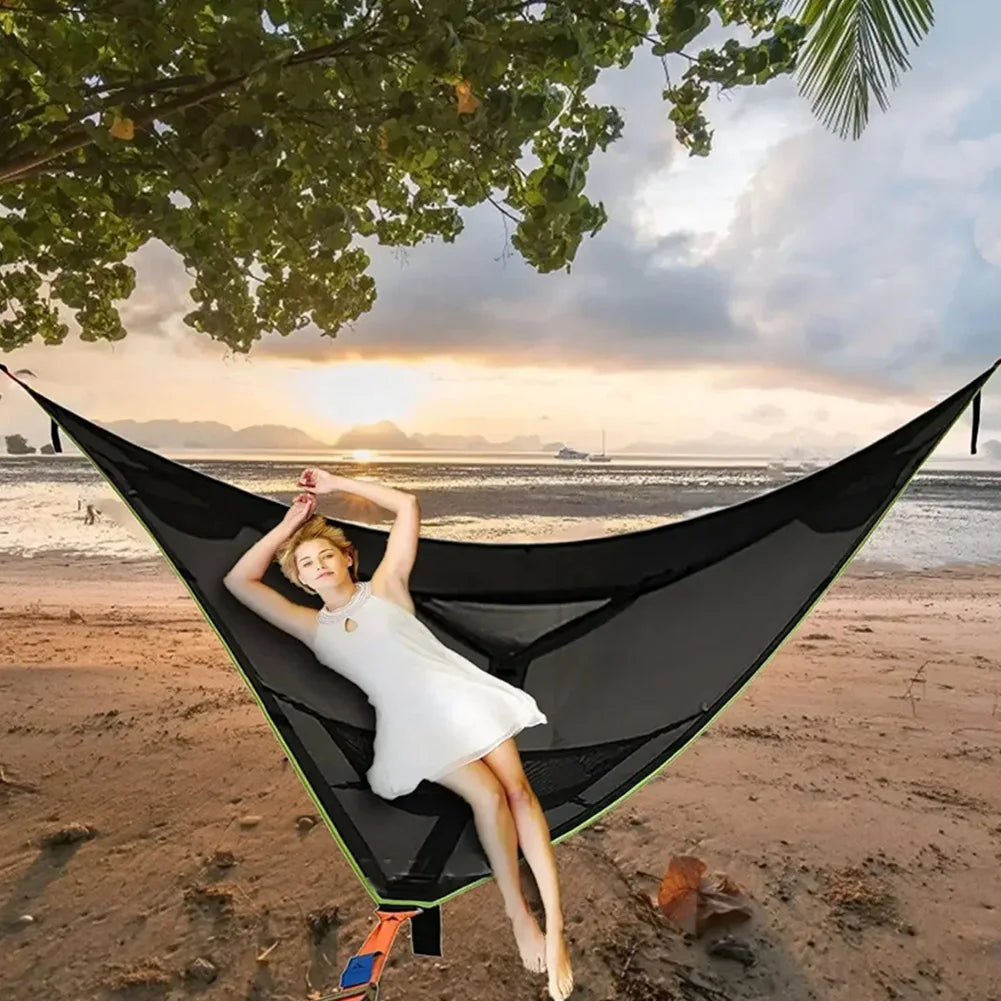 Portable Triangle Hammock Anti-Rollover Camping Hammock