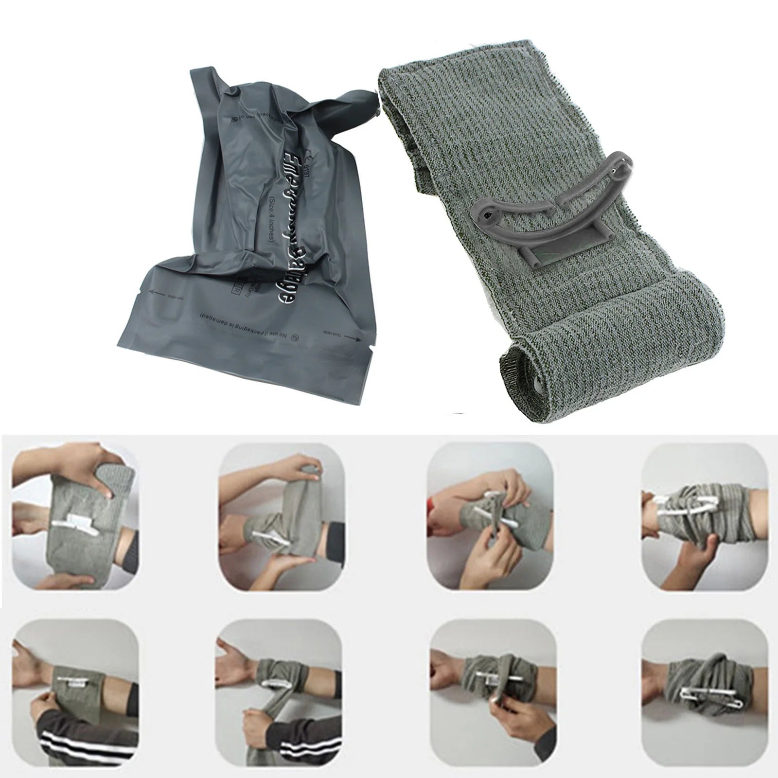 5/10PCS  Bandage First Aid Trauma Hemostatic Bandage Kit
