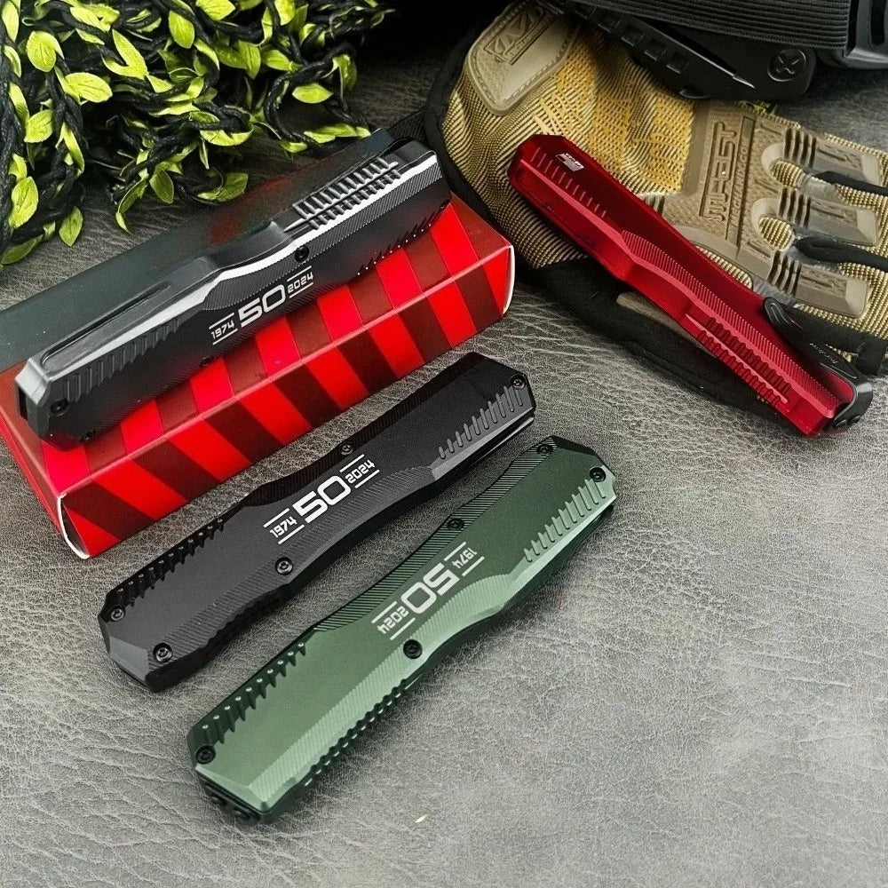 Tactical Knife D2 Steel Blade T6 Aluminum for outdoor camping