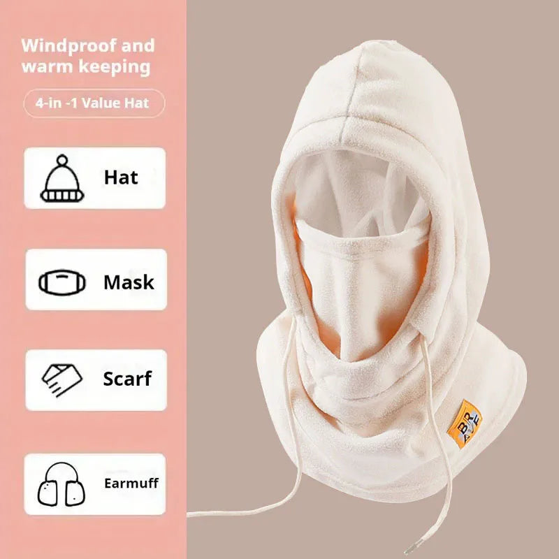 Winter Warm Hat with Mask and Neck Warmer 3-in-1 Windproof