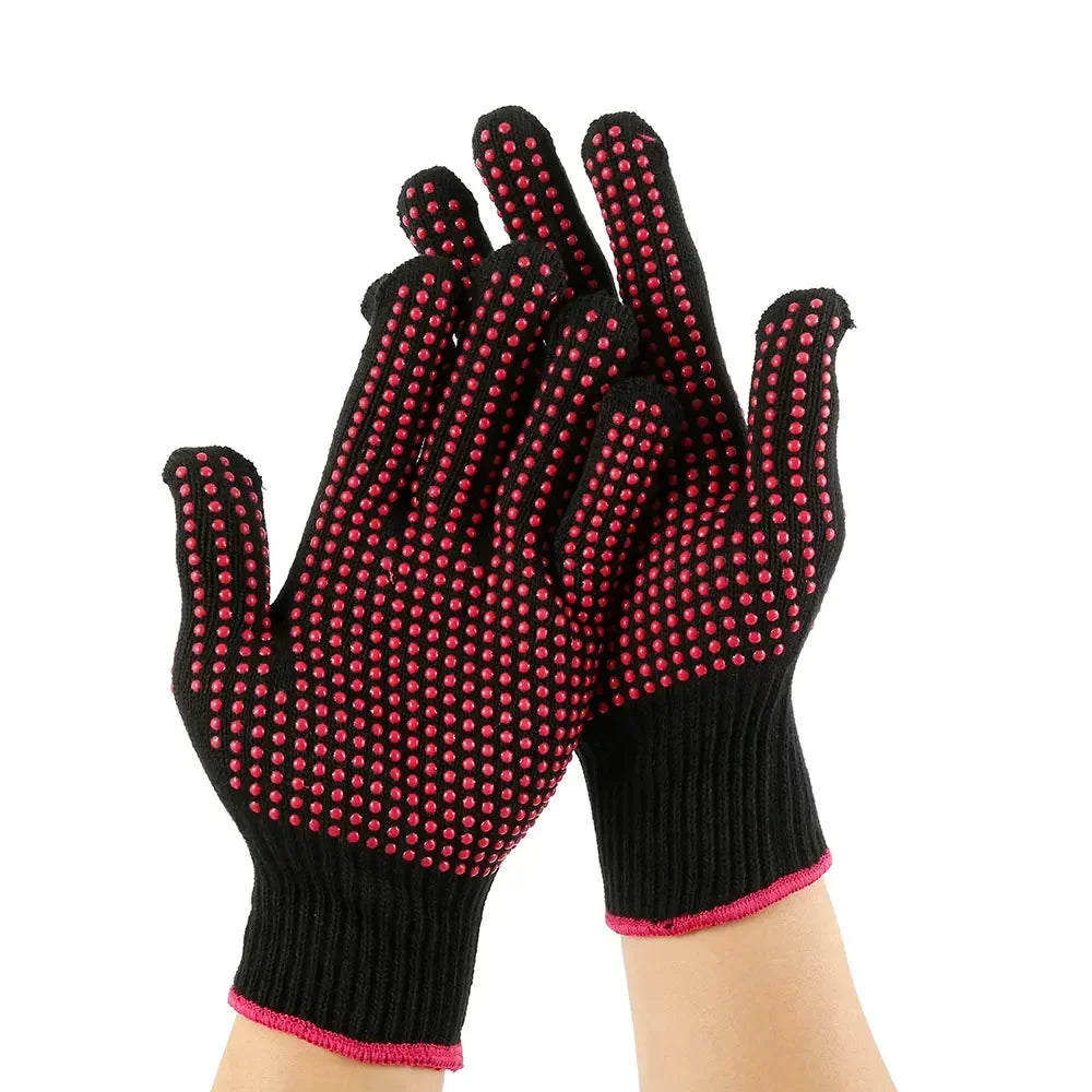1 Pair Heat Resistant Oven Gloves - Cut Resistant