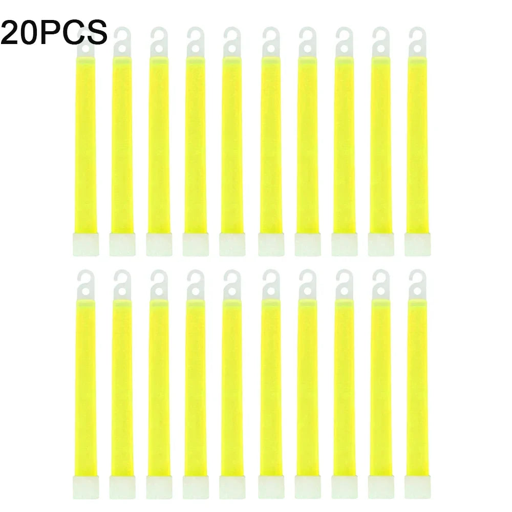 1-50pcs Glow Sticks with Hook 6 inch Fluorescence