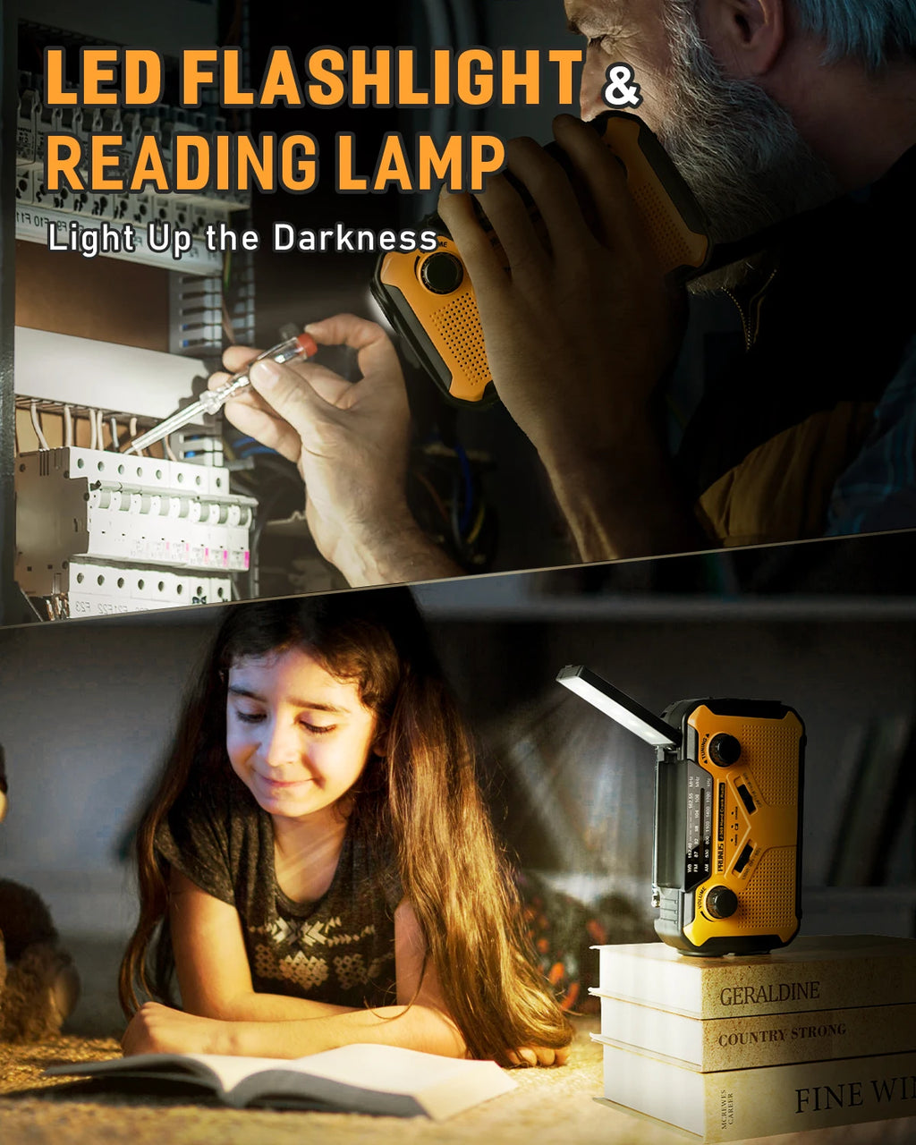 Solar Power Radio Hand Crank Charging