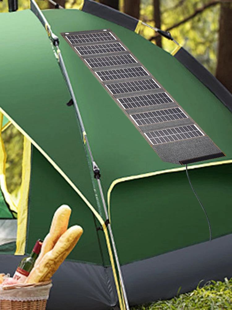 USB Portable Battery Charger With Solar Panels Survival Charge